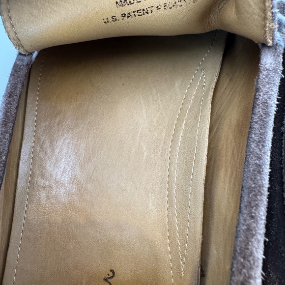 Cole Hann Mens Brown Suede Leather Driver Shoes Size 12M Nike Air Comfort EUC - Picture 14 of 16